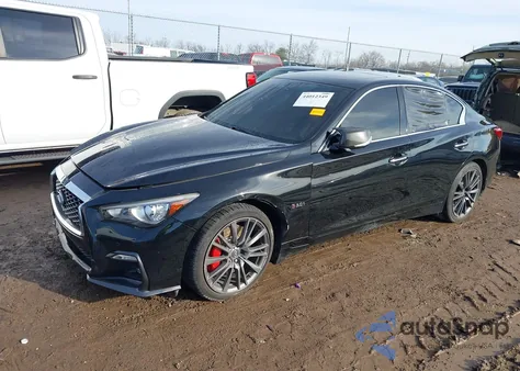 2018 Infiniti Q50 3.0T Red Sport 400 from USA, damaged, VIN JN1FV7AR8JM480366